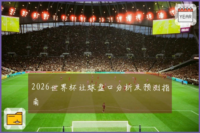 2026世界杯让球盘口分析及预测指南